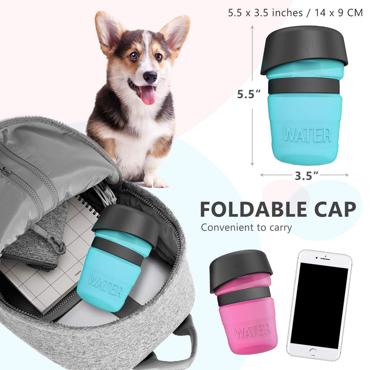 portable dog water bottle