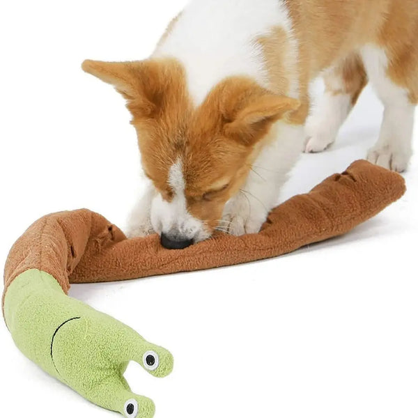 Dog Sniffing Plush Snail