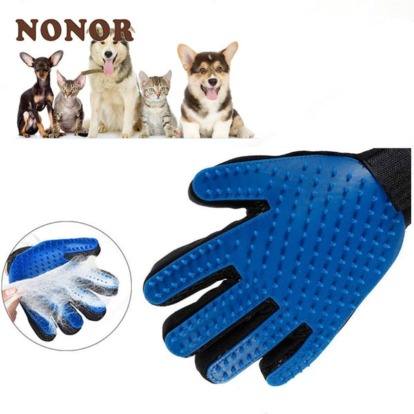 Pet Grooming Brush Glove